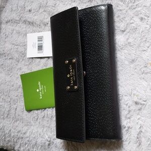 Kate Spade black long wallet. Like new!